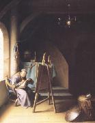 Gerrit Dou A Man writing in an Artist's Studio (mk33) china oil painting artist